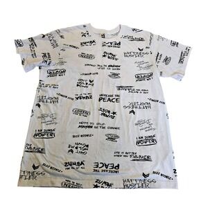 Zumba Wear ZINGON 2018 Graphic T-Shirt White Black All Over Print